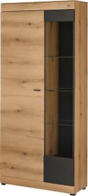 Home Affaire Vitrine Soleto Glasvitrine Eiche Eiche Schwarz Bild 2