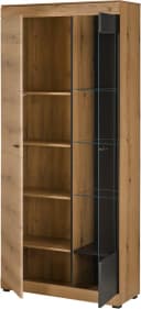 Home Affaire Vitrine Soleto Glasvitrine Eiche Eiche Schwarz Bild 4