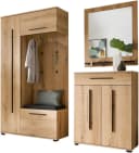 HOME AFFAIRE Garderoben-Set Cantara Eiche Evoke mit Spiegel und Sitzbank Bild 2