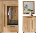 HOME AFFAIRE Garderoben-Set Cantara Eiche Evoke mit Spiegel und Sitzbank Bild 3