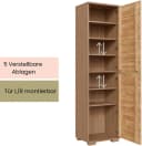 Home affaire Schuhschrank VETRO 7 Fächer Eiche Massivholz Bild 3