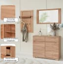 Home Affaire Sideboard VETRO 100cm weiß Massivholz Fronten Bild 1