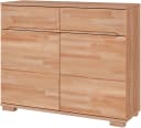 Home Affaire Sideboard VETRO 100cm weiß Massivholz Fronten Bild 5