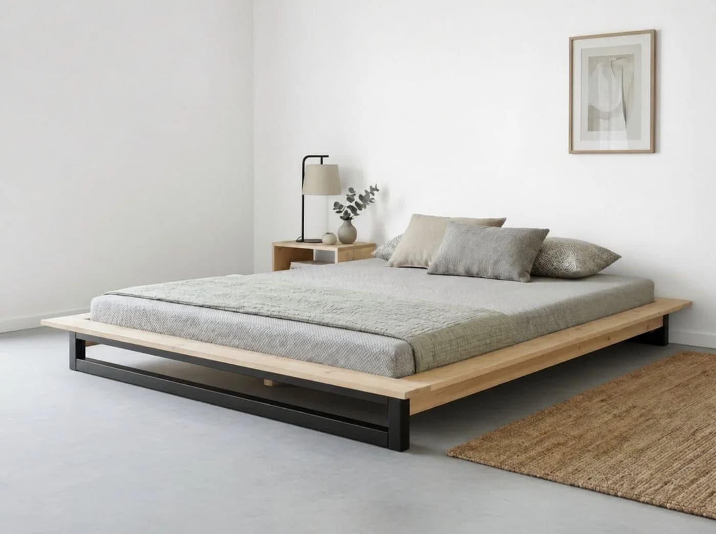 OTTO home Futonbett Kobe Massivholz Kiefer Industrial Design - Bild 1