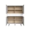 LeGer Home Essentials Highboard Weiß Matt Push-to-open Bild 3