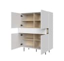 LeGer Home Essentials Highboard Weiß Matt Push-to-open Bild 4