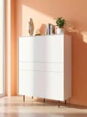LeGer Home Essentials Highboard Weiß Matt Push-to-open Bild 5