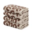 OTTO home Handtuch-Set Anna Leopardenmuster 4-tlg. Braun/Sand Baumwolle Bild 2