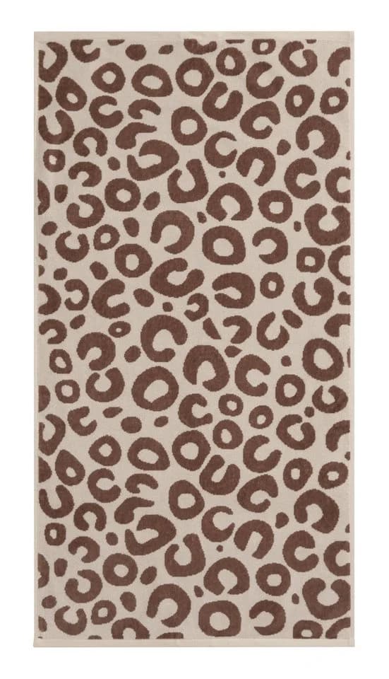 OTTO home Handtuch-Set Anna Leopardenmuster 4-tlg. Braun/Sand Baumwolle - Bild 3