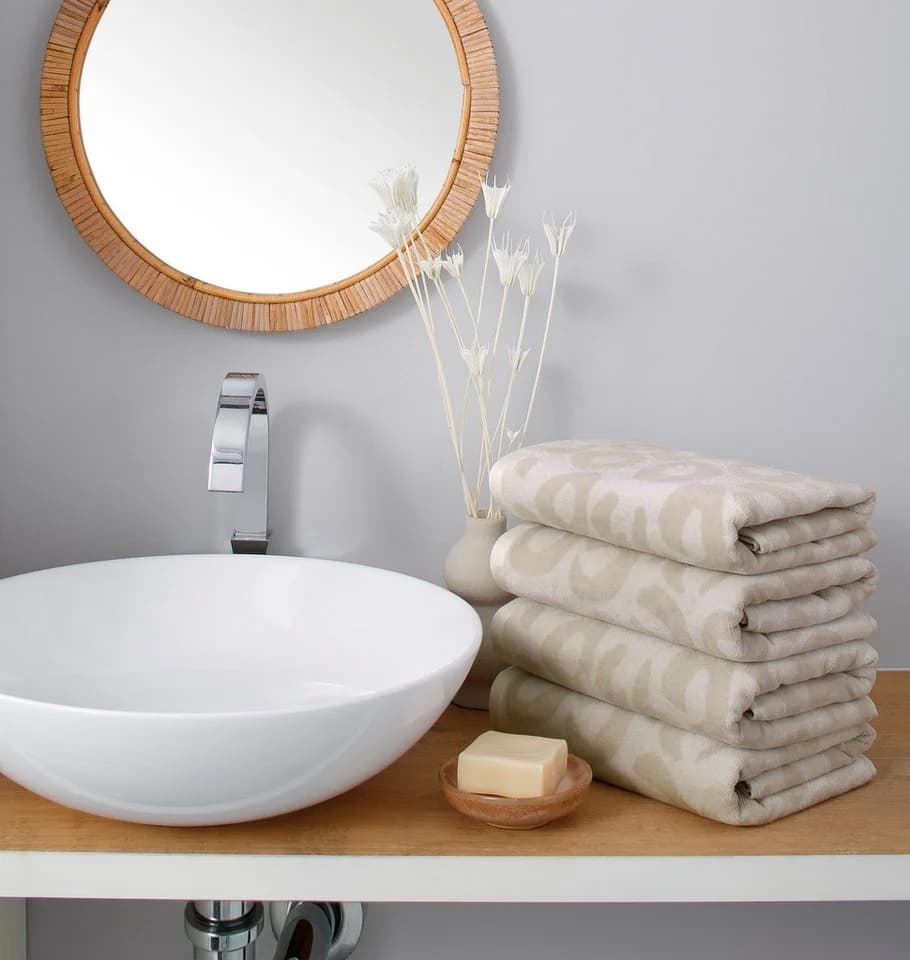 OTTO home Handtuch Set Anna Leopardenmuster 4-tlg. 50x100cm Baumwolle