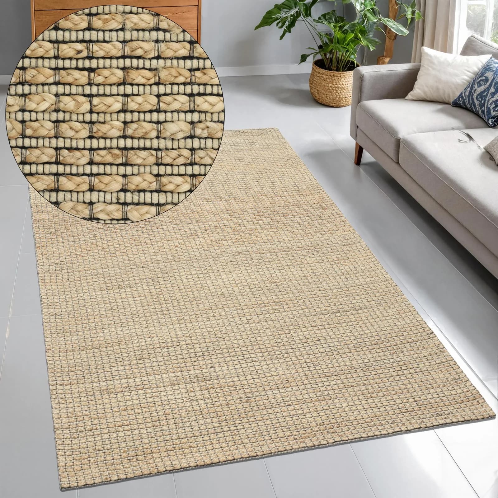 Teppich OTTO HOME Jerron Jute-Mix Beige Meliert
