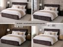 OTTO home Polsterbett EVELLINA 180x200 cm Braun/Schwarz Flauschiger Stoff Bild 5