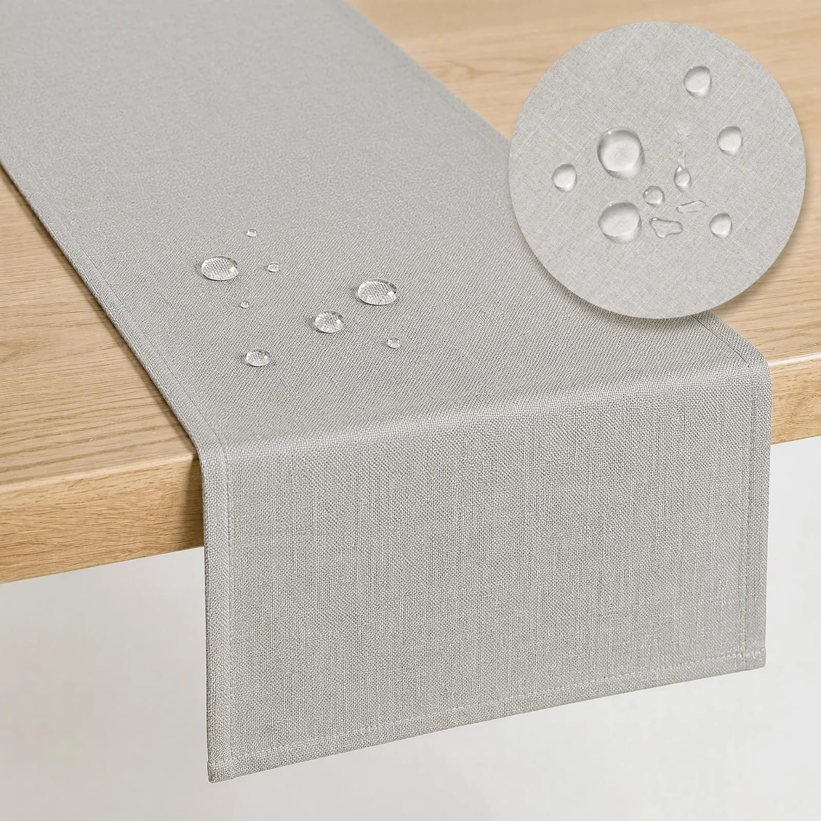 OTTO HOME Tischläufer Josée wasserabweisend Beige Grau Polyester