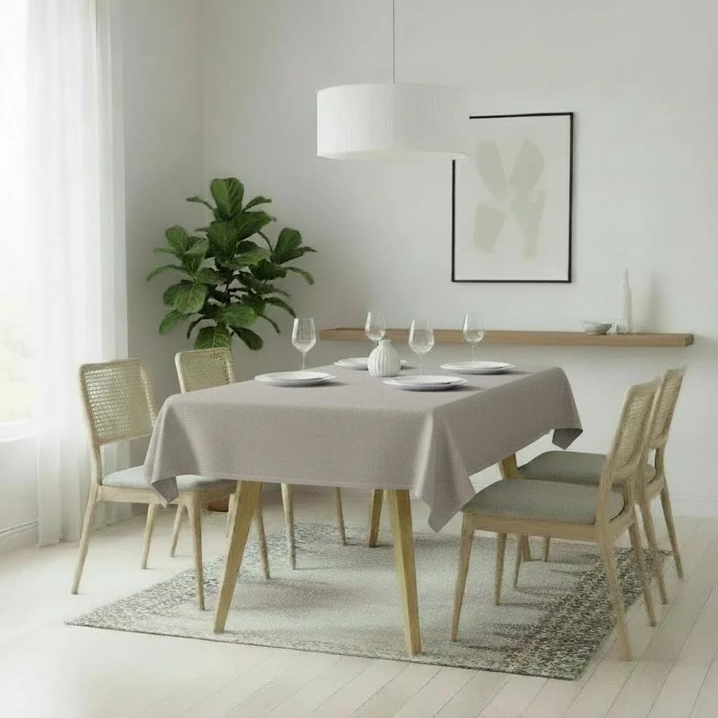 OTTO HOME Tischdecke Josée wasserabweisend Leinenoptik Creme