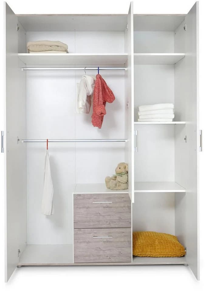 OTTO home Kinderkleiderschrank Rieke 3-türig mit 2 Schubkästen - Bild 4