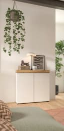 Kommode OTTO HOME Mambo 77cm Platin Weiß 2 Türen Bild 1