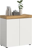Kommode OTTO HOME Mambo 77cm Platin Weiß 2 Türen Bild 2