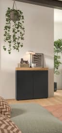 Kommode OTTO HOME MAMBO Schwarz Push-to-Open 2 Türen Bild 1