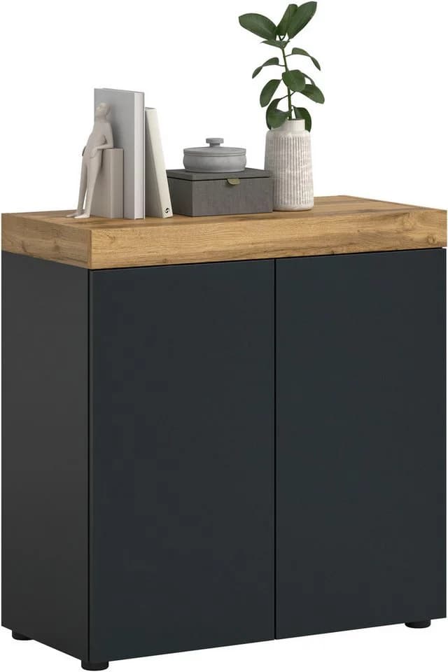 Kommode OTTO HOME MAMBO Schwarz Push-to-Open 2 Türen - Bild 2