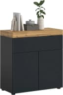 Kommode OTTO HOME Mambo Schwarz Eiche Nachbildung 77cm Bild 2
