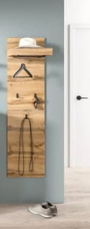 Garderobenpaneel OTTO HOME MAMBO Eiche Schwarz 3 Haken Bild 1
