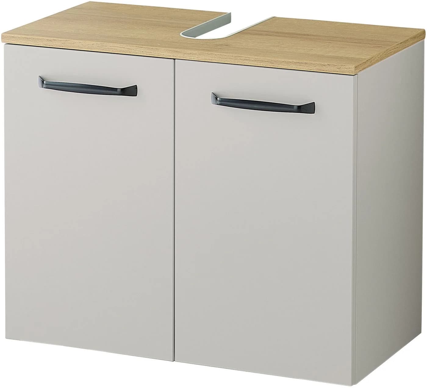 Saphir Waschbeckenunterschrank Quickset 500 2 Türen Schwarz Softclose - Bild 2
