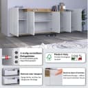 Sideboard OTTO HOME 'BOLSENA' - Modernes Sideboard in Weiß & Eiche Bild 3