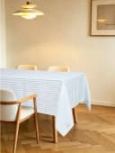 OTTO home Tischdecke Marric Blau Leinenoptik Streifen Bild 2