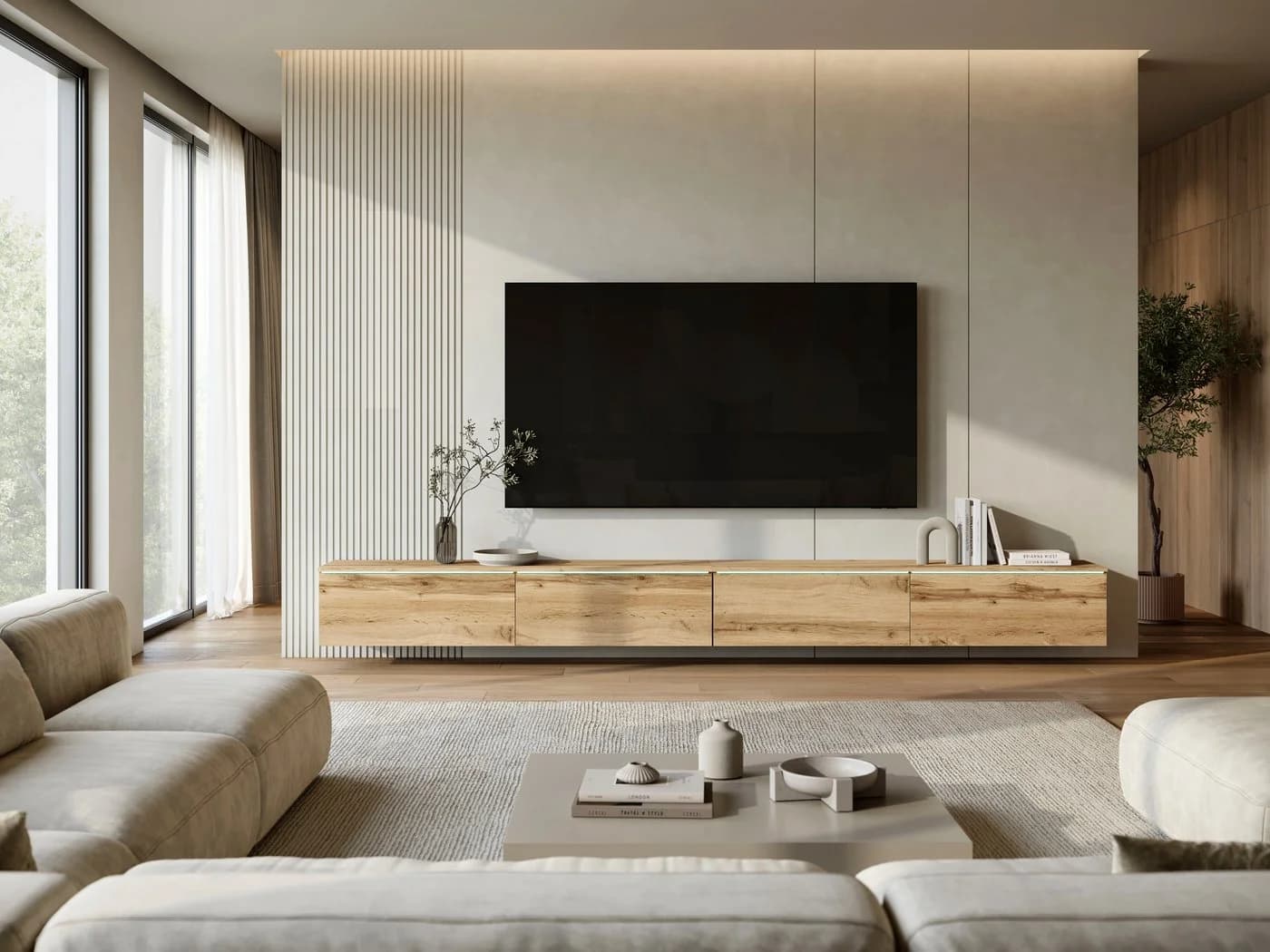 Home affaire Lowboard Vera TV-Schrank 300 cm LED - Bild 4