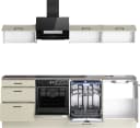 KOCHSTATION Küchenzeile KS-Sion 240 cm Beige OPTIsnap Bild 5