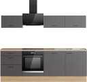 KOCHSTATION Küchenzeile KS-Sion 240 cm OPTIsnap Eiche/Anthrazit Bild 2
