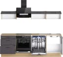 KOCHSTATION Küchenzeile KS-Sion 240 cm OPTIsnap Eiche/Anthrazit Bild 5