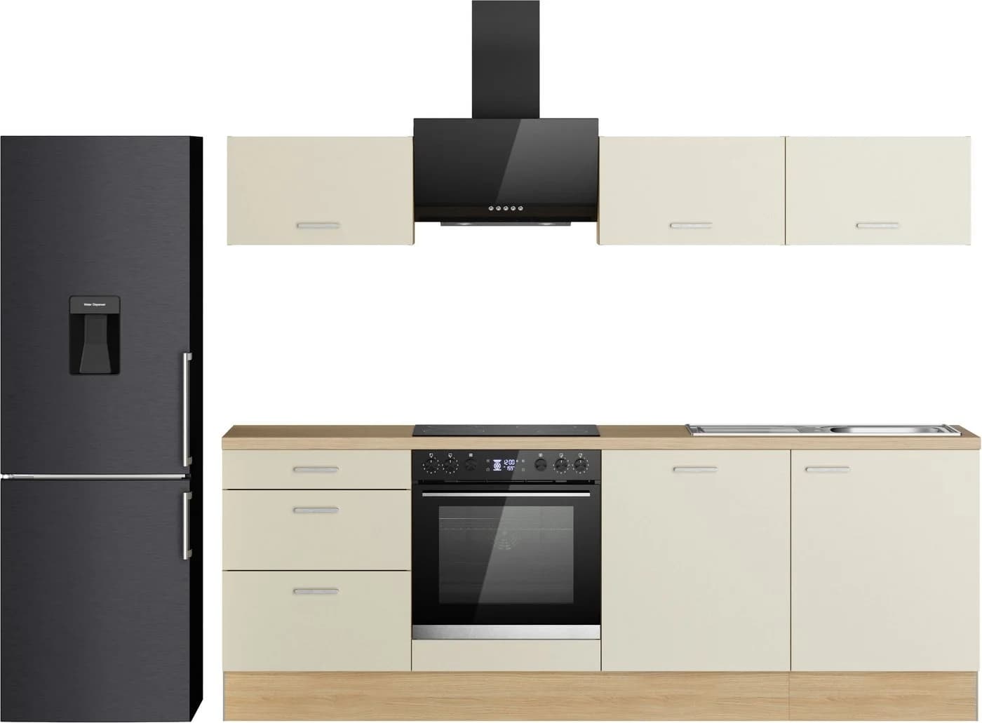 KOCHSTATION Küchenzeile KS-Sion 240 cm OPTIsnap Eiche Kaschmir - Bild 2