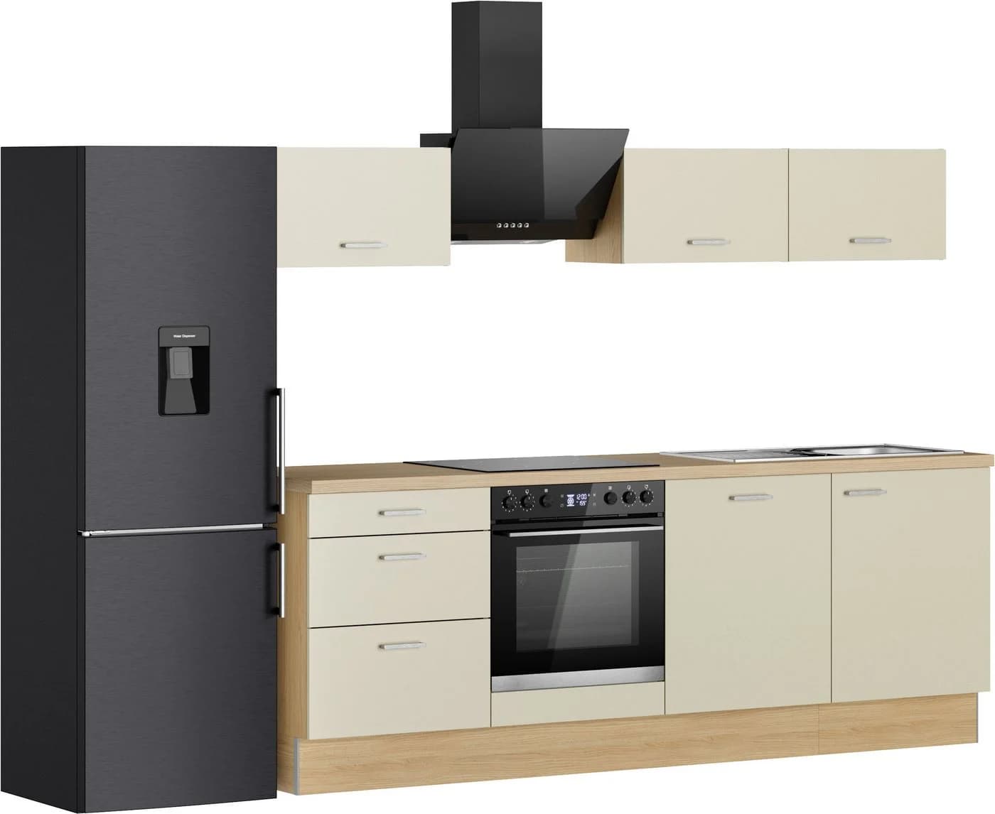 KOCHSTATION Küchenzeile KS-Sion 240 cm OPTIsnap Eiche Kaschmir - Bild 4