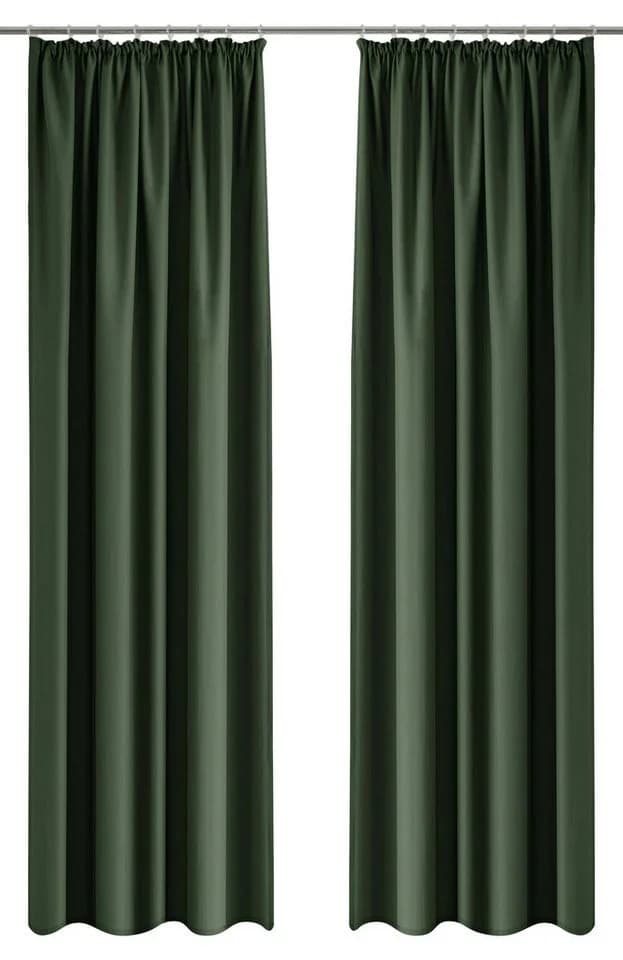Bruno Banani Vorhang Lagan 2er Set blickdicht grün Polyester
