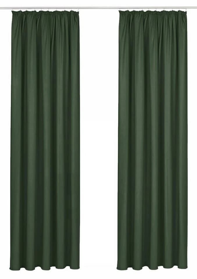 Bruno Banani Vorhang Lagan 2er Set blickdicht grün Polyester - Bild 3