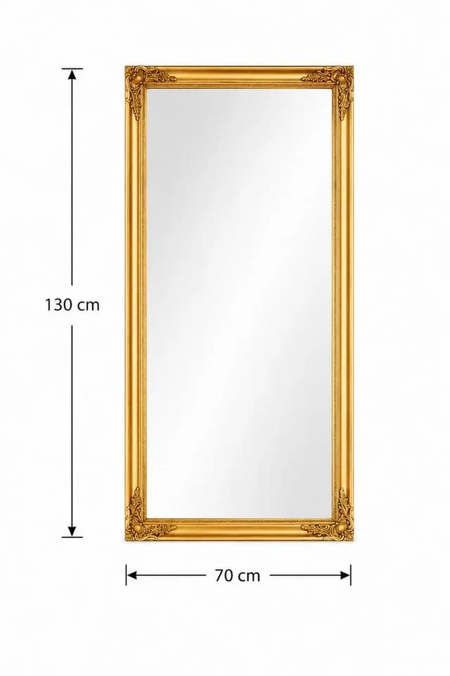 OTTO HOME Wandspiegel King Gold Barock-Antikstil Verzierter Rahmen - Bild 4
