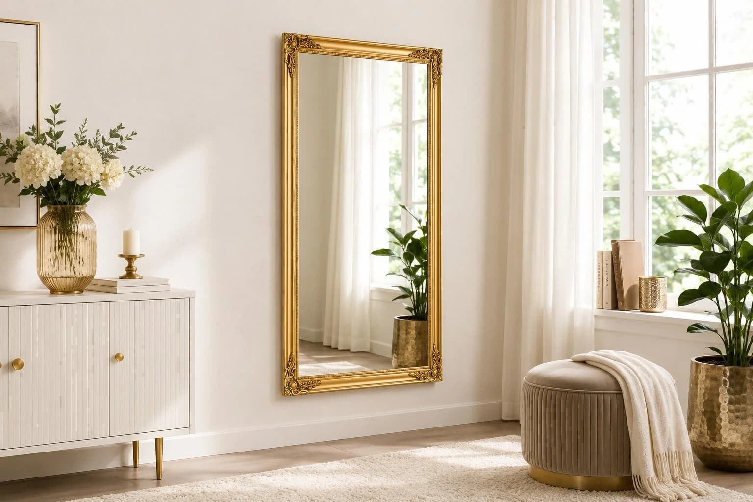 OTTO HOME Wandspiegel King Gold Barock-Antikstil Verzierter Rahmen - Bild 5
