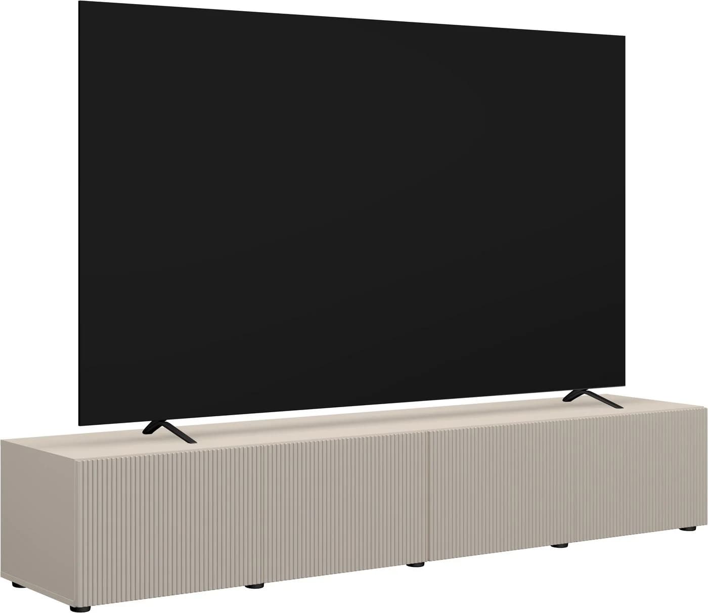 Home affaire Lowboard Rio 245 cm mit 4 geriffelten Türen