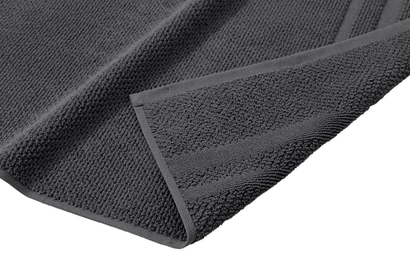 OTTO home Badematte Vanessa 2-tlg. Set Grau 50x70cm Baumwolle
