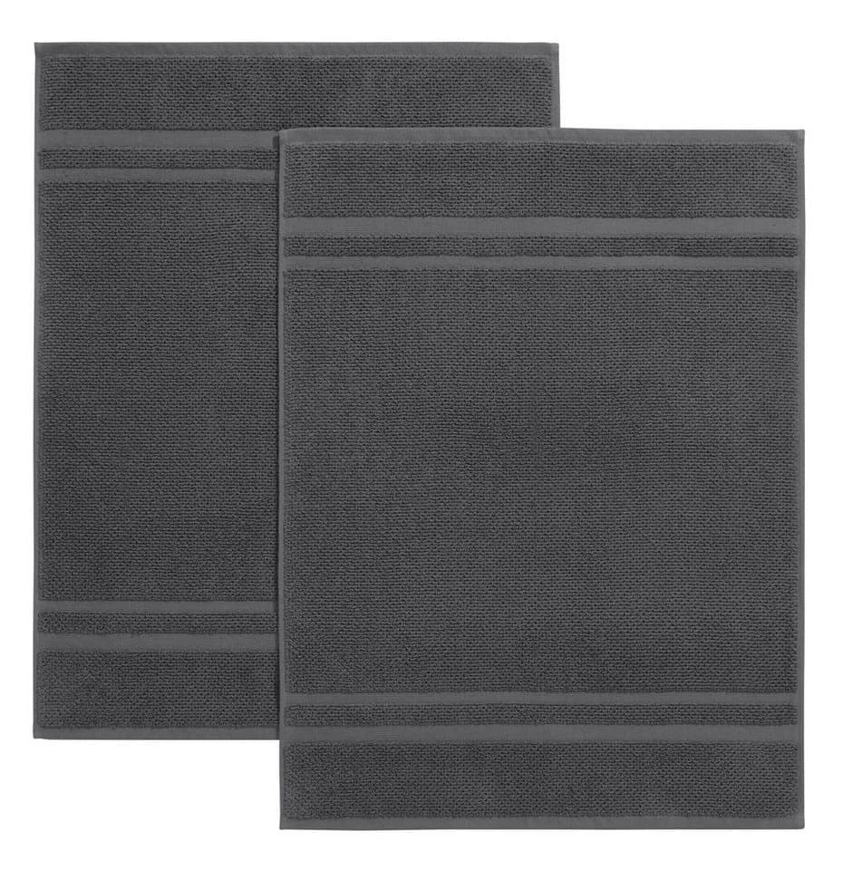 OTTO home Badematte Vanessa 2-tlg. Set Grau 50x70cm Baumwolle - Bild 2
