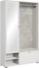HOME AFFAIRE Garderobe DINO mit Spiegel, Sitzbank, weiß Bild 2