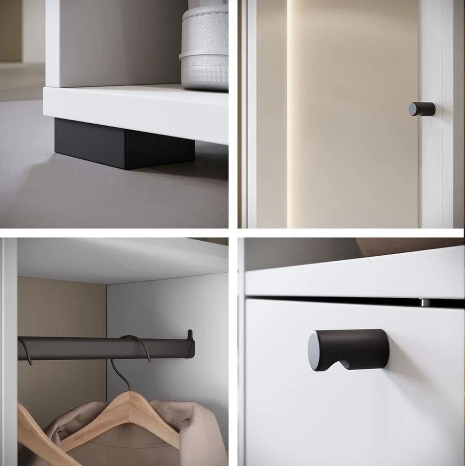 HOME AFFAIRE Garderobe DINO mit Spiegel, Sitzbank, weiß - Bild 4