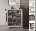 Schuhschrank Dino Home Affaire graphite schwarz matt Bild 3