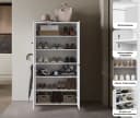 HOME AFFAIRE Schuhschrank Dino 4 Türen Schwarz Matt Bild 3