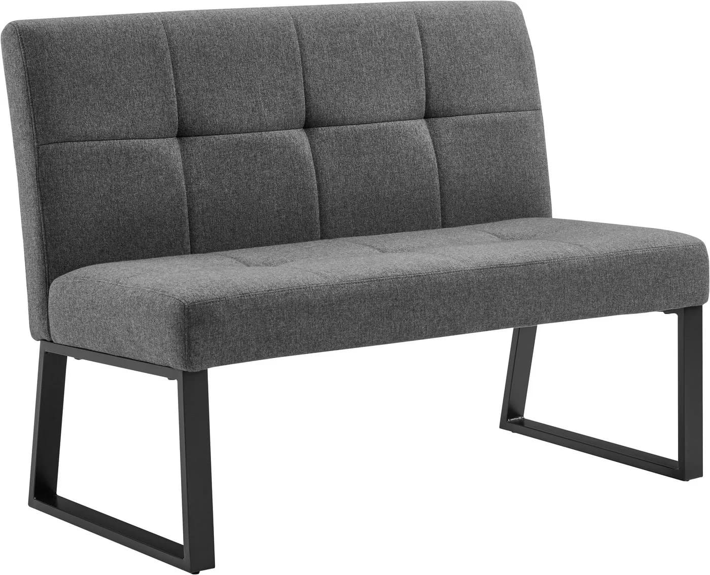 OTTO HOME Bank Geranie grau anthrazit schwarz Metall Polywood - Bild 2