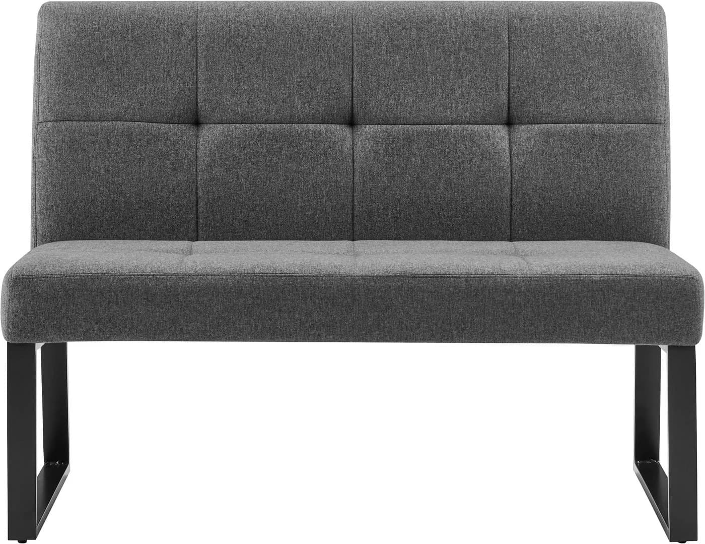 OTTO HOME Bank Geranie grau anthrazit schwarz Metall Polywood - Bild 5