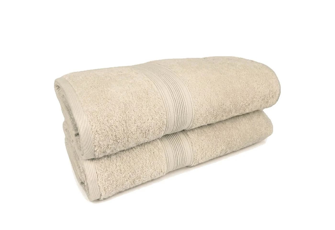 OTTO home Badetücher Finnja 2er Set Beige 70x140cm Frottier 550g/m² - Bild 2