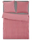 Homsy by Ana Johnson Wendebettwäsche Cosimera Rosa/Rot Streifen Satin-Tencel Bild 1