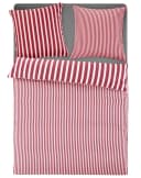 Homsy by Ana Johnson Wendebettwäsche Cosimera Rosa/Rot Streifen Satin-Tencel Bild 4